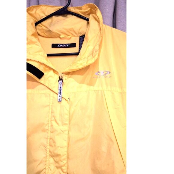 DKNY Active Bright Yellow Zippered Vest Womens Size XL - Picture 6 of 14